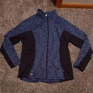 Blue and Black Ideology Full-Zip Jacket